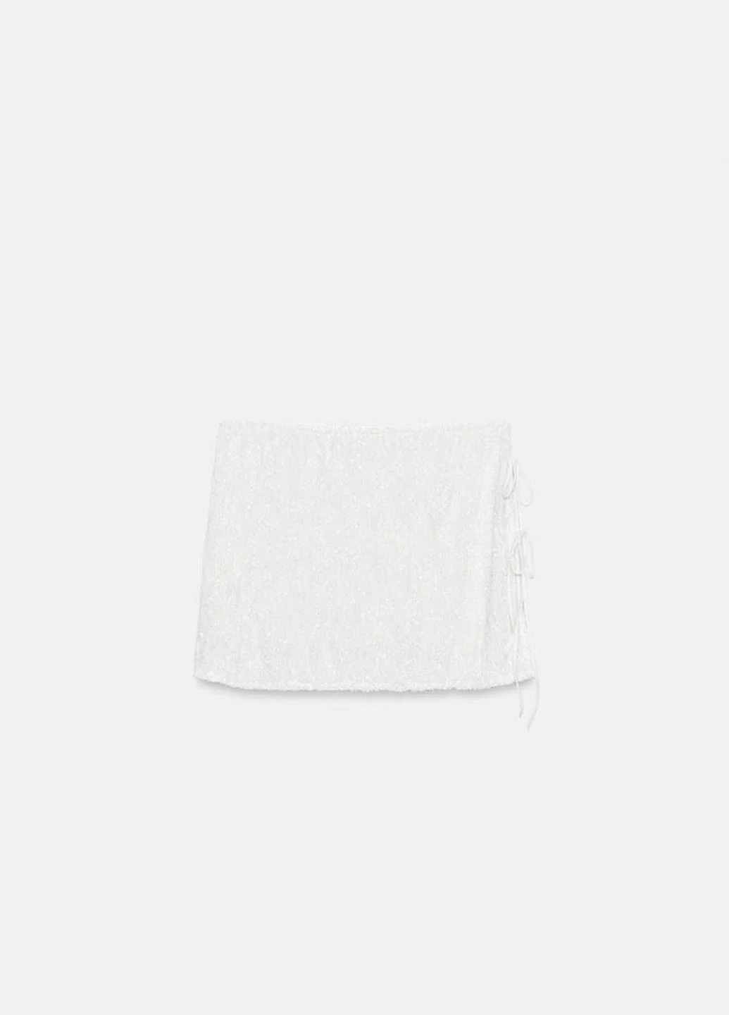 Белая однотонная юбка Zara