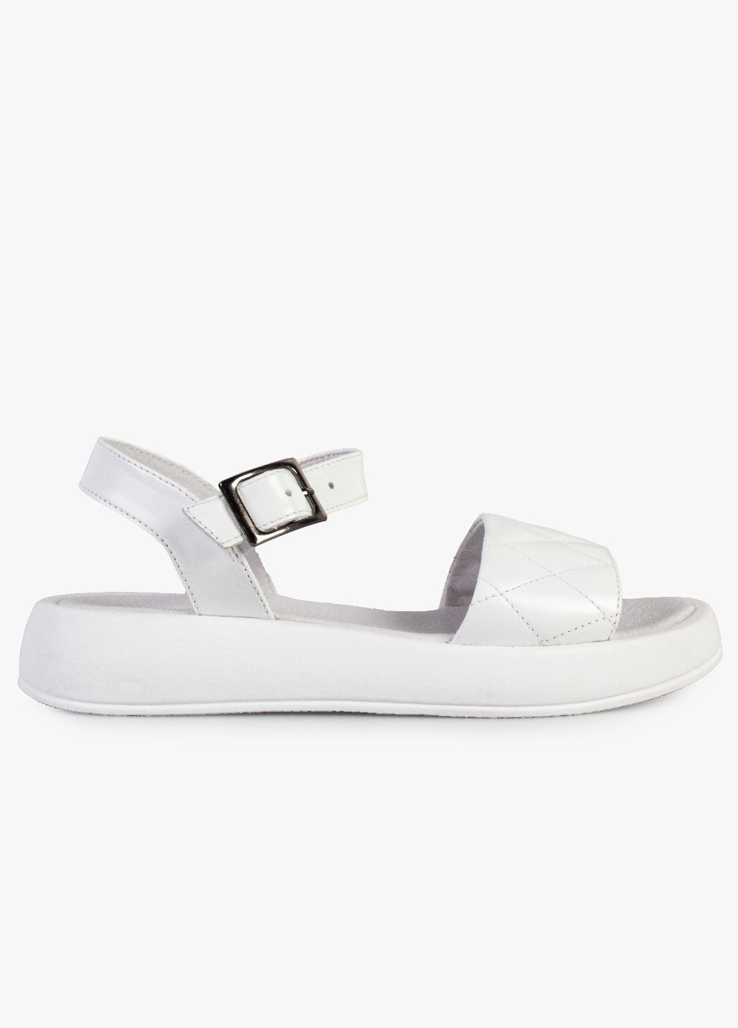 Белые босоножки женские бренда 8301751_(1) ModaMilano на кнопках