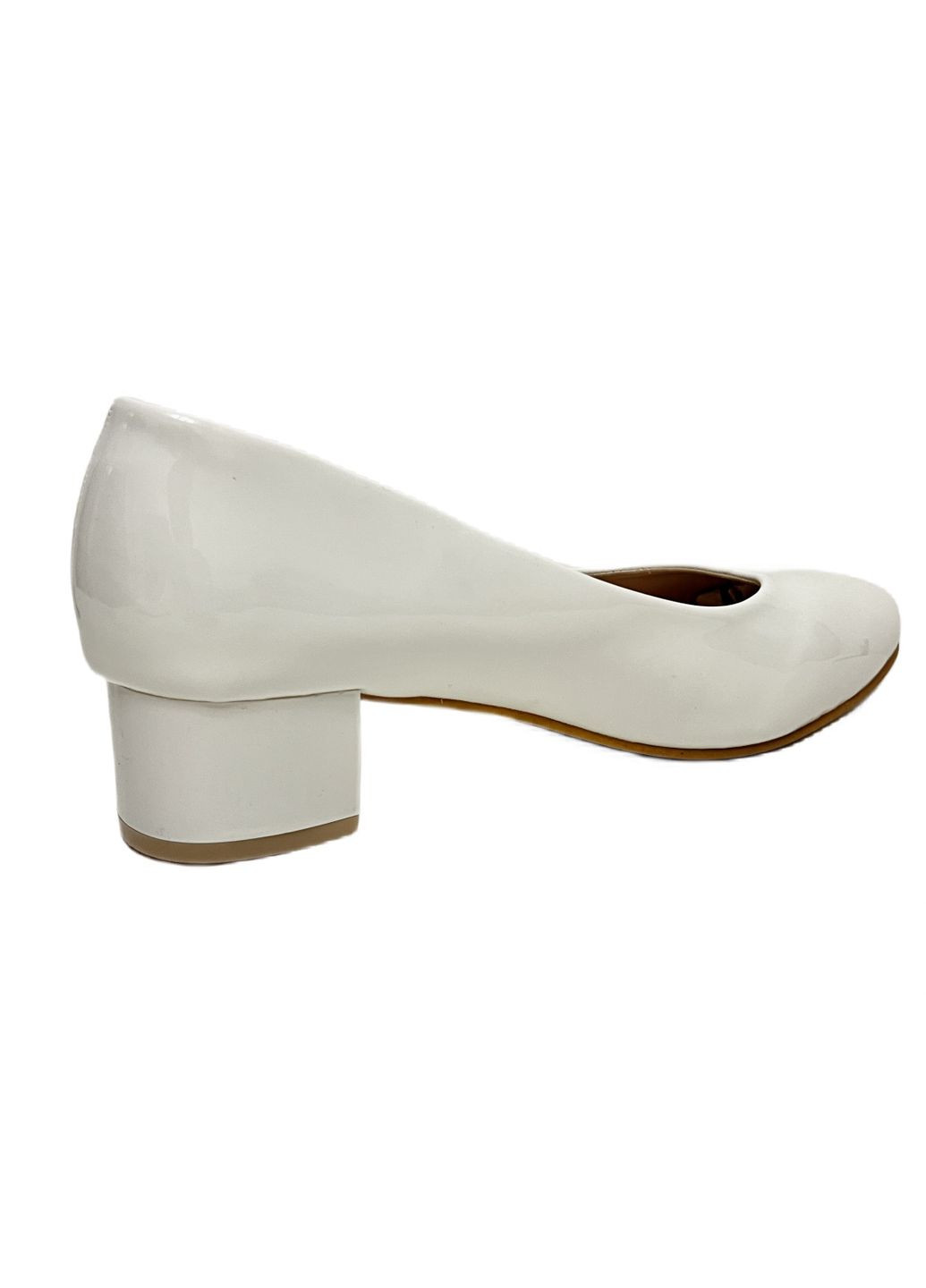 Seven Лаковые белые туфли на устойчивом каблуке лодочки белый з искусственная кожа, — всесезон (314508316)