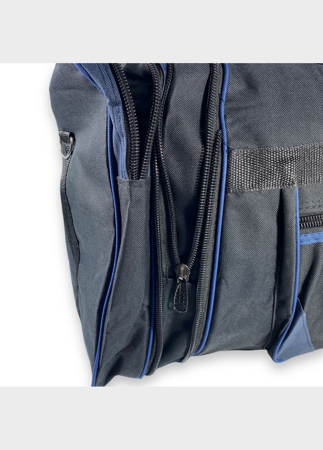 Дорожня сумка з розширенням 1 відділення 2 бокові кишені розмір: 70(80)*35*27 см чорносиня Sport (266911578)