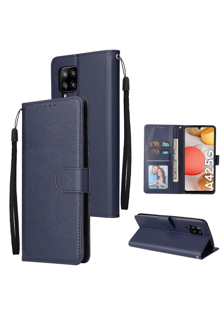 Чехол-книга для Galaxy A22 4G Синий магнит ремешок Samsung (322212567)