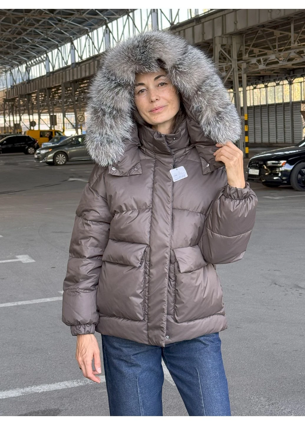 Коричневий демісезонний Пуховик Sifurs