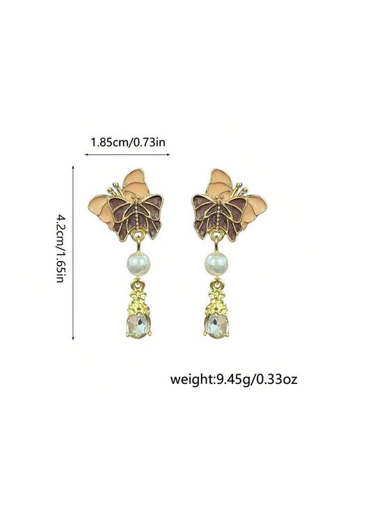 Сережки Грайливі метелики No Brand (302976448)