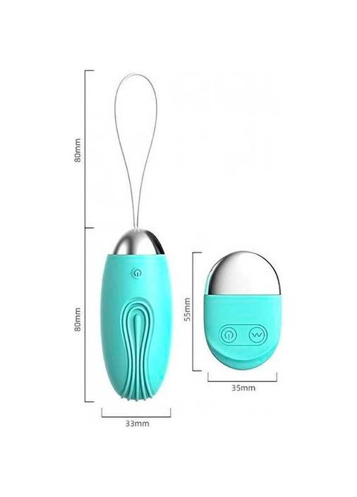 Яркое виброяйцо USB бирюзовый – Вибраторы Lilo (298481102)