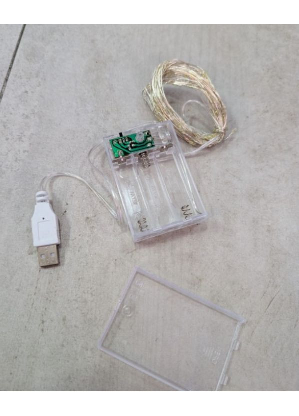 Светодиодная гирлянда 30 LED на батарейках и USB длина 5 м 3шт (2104618838) No Brand (370606369)