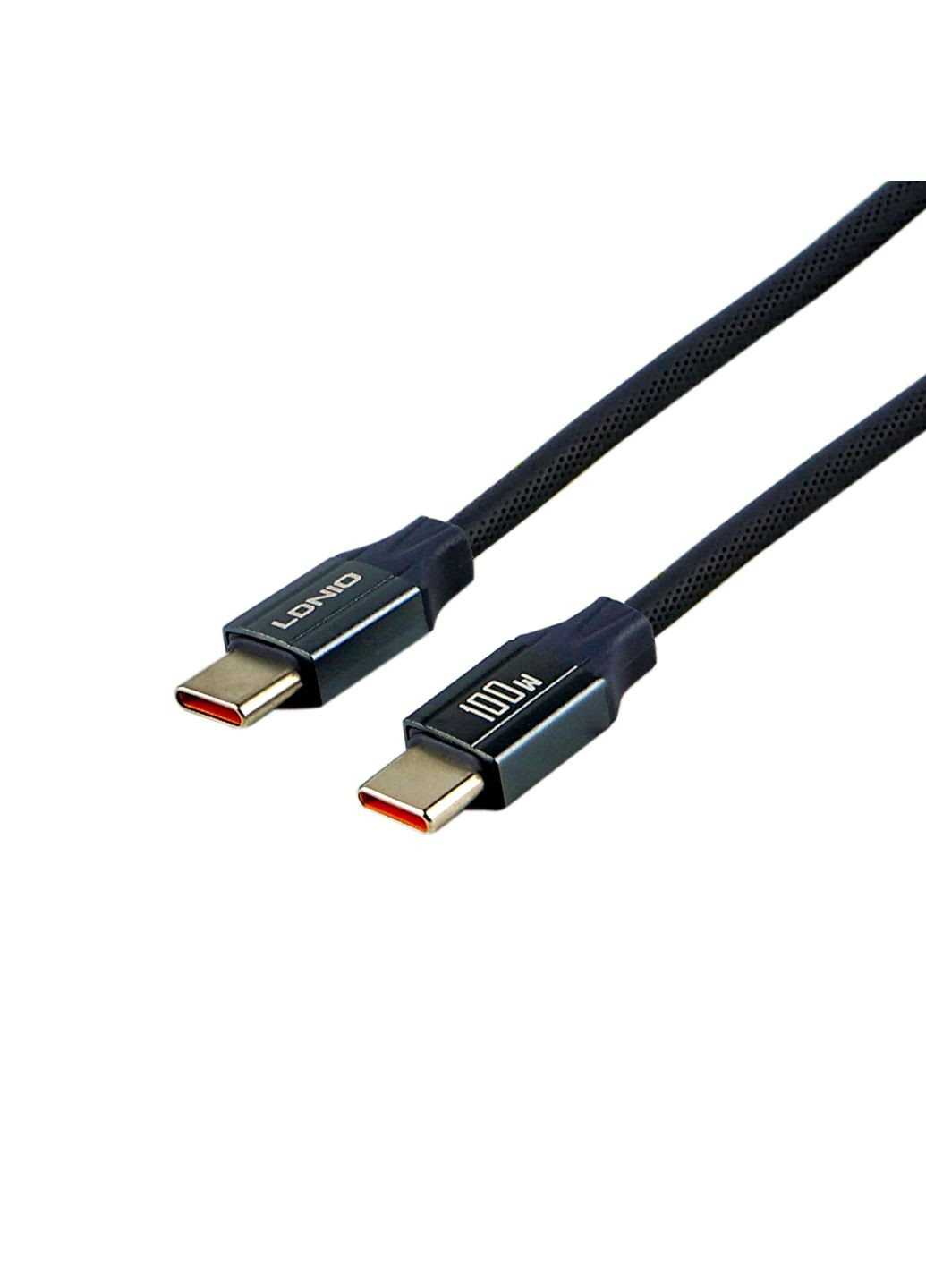 Кабель USB LC442c Type-C to Type-C 100W 2m Сiрий Ldnio (370440308)