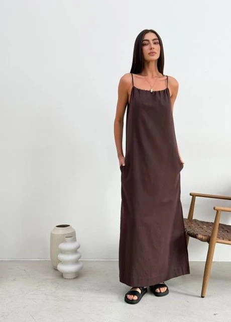 Коричневое платье женское афина шоколад 126,, 55 Art Knit