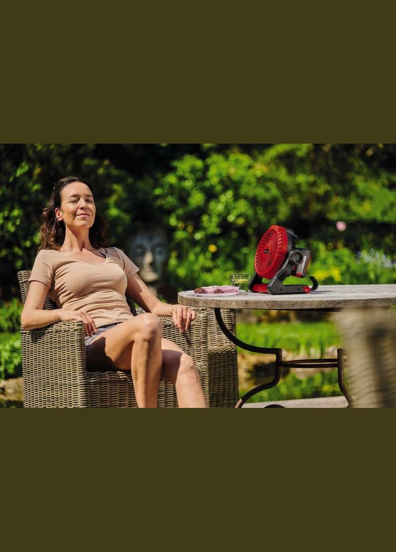 Вентилятор аккумуляторный GE-CF 18/2200 Li, 18В, PXC 180мм, 1200-2200об/мин, 1.2кг, без АКБ и ЗП Einhell (342113967)