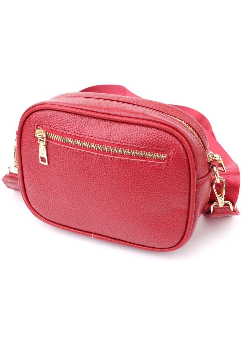 Женская сумка на каждый день из натуральной кожи 22903 Красный Vintage (360919629)