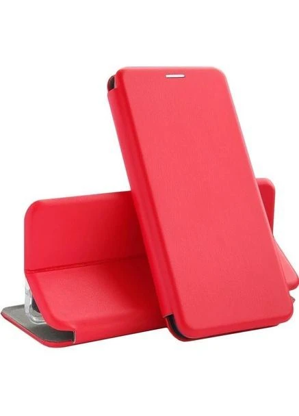 Чехол-книжка кожа для Motorola G55 Red No Brand (391206001)