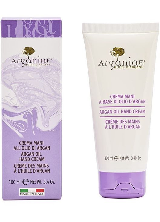 Смягчающий успокаивающий крем для рук с аргановым маслом Argan Oil Hand Cream 75ml (1261435-145330) Arganiae (368651915)