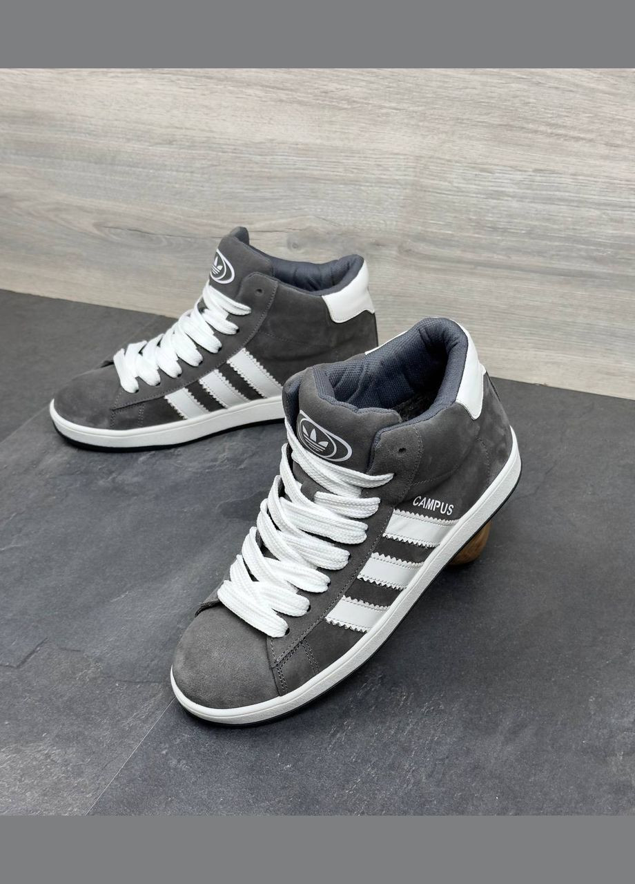 Серые зимние зимние кроссовки No Brand