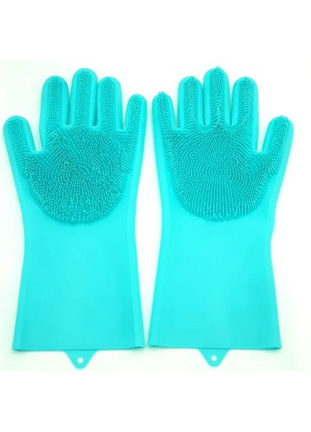 Багатофункціональні силіконові рукавички для миття та чищення посуду Digital (363831759)
