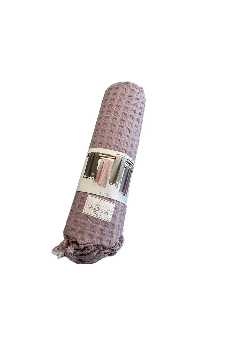 Банное полотенце Maison Dor Ancelina Lilac хлопок 70-140 см сиреневое Maison D'or сиреневый