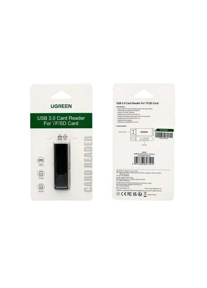 Кардридер USB CM104, Black, USB 3.0 - microSD / SD (40752) 40752_CM104 Ugreen (395344042)