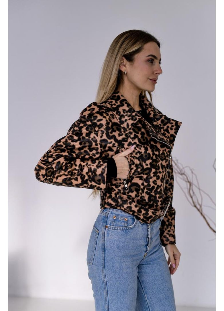 Комбинированная демисезонная женская косуха стильная модная весна осень стиль украинское производство No Brand