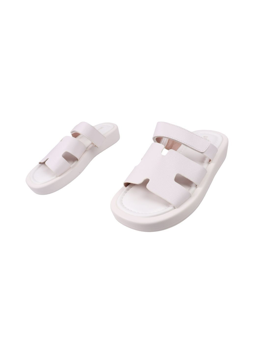 Шльопанці жіночі білі на платформі Renzoni 1371-25LSHC (331611652)