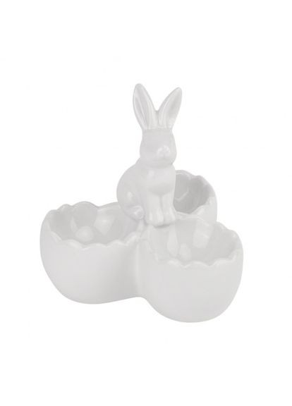 Підставка для 3 яєць Ніжний кролик біла 10 см (5009-042) ELISEY (322765650)