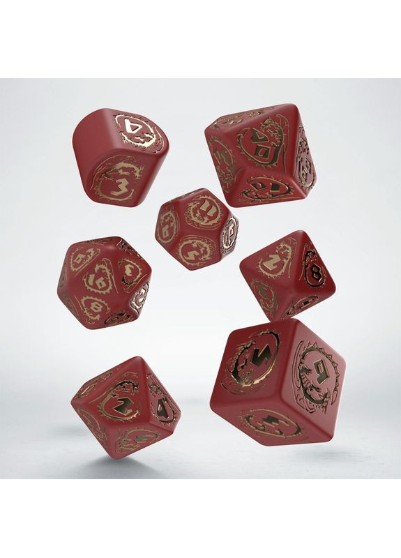 Настольная игра Набор кубиков Dragons Modern Dice Set: Ruby (7) Q-Workshop (371882741)