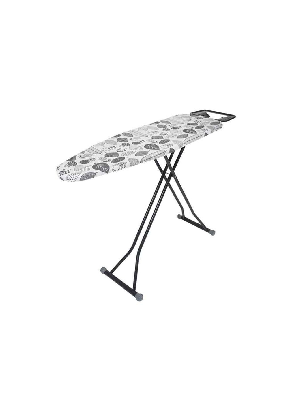 Доска гладильная ALPINE 33x110см моноблок (листья серые) EUROHOME (346393983)