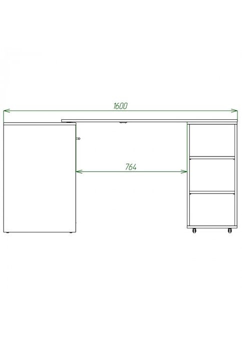 Кровать-трансформер + Письменный стол + Тумба + Комод (4 в 1) Knap Knap Sirim-C2 (369637082)