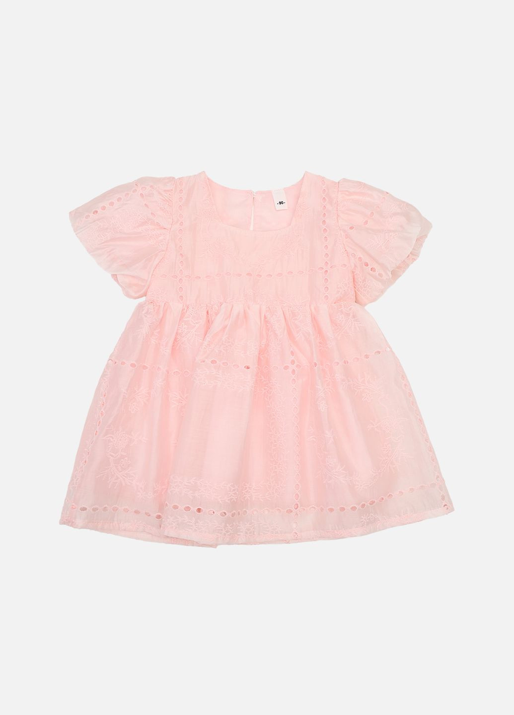 Светло-розовое платье приталенное для девочки цвет светло-розовый cb-00269989 No Brand (330222844)