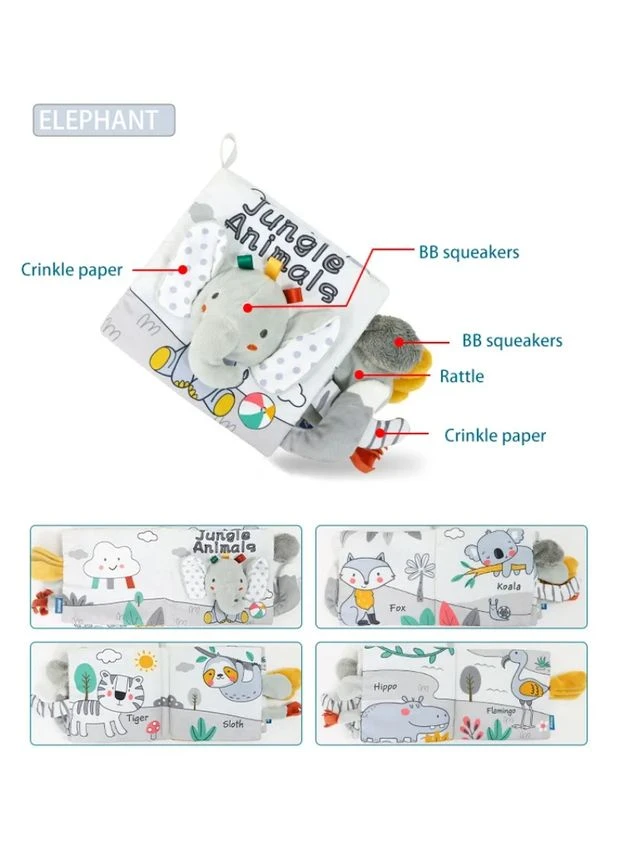 Развивающая мягкая книжечка №2 Слоник Mommy Bag (306557550)