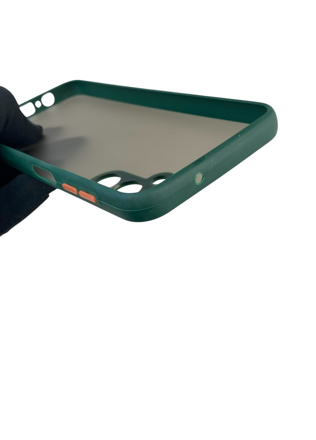 Чохол для телефона Galaxy A14 5G (SM-A146) з високими бортами із захистом камери на самсунг а14 5г темно-зелений Samsung (366390168)