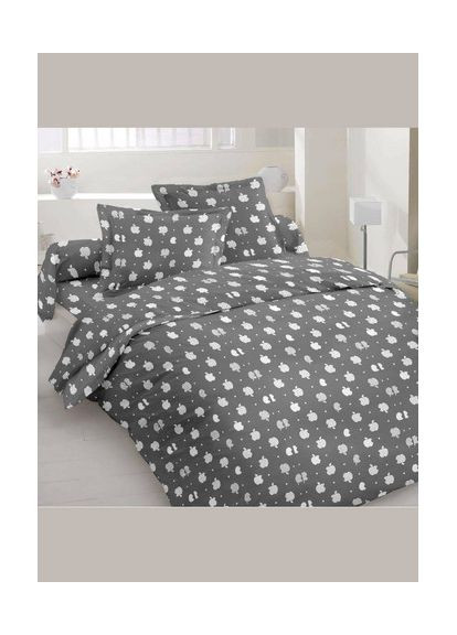 Сімейний комплект постільної білизни 100% Бавовна 200х220 см Bls-1012 Vital-Textile (367262805)