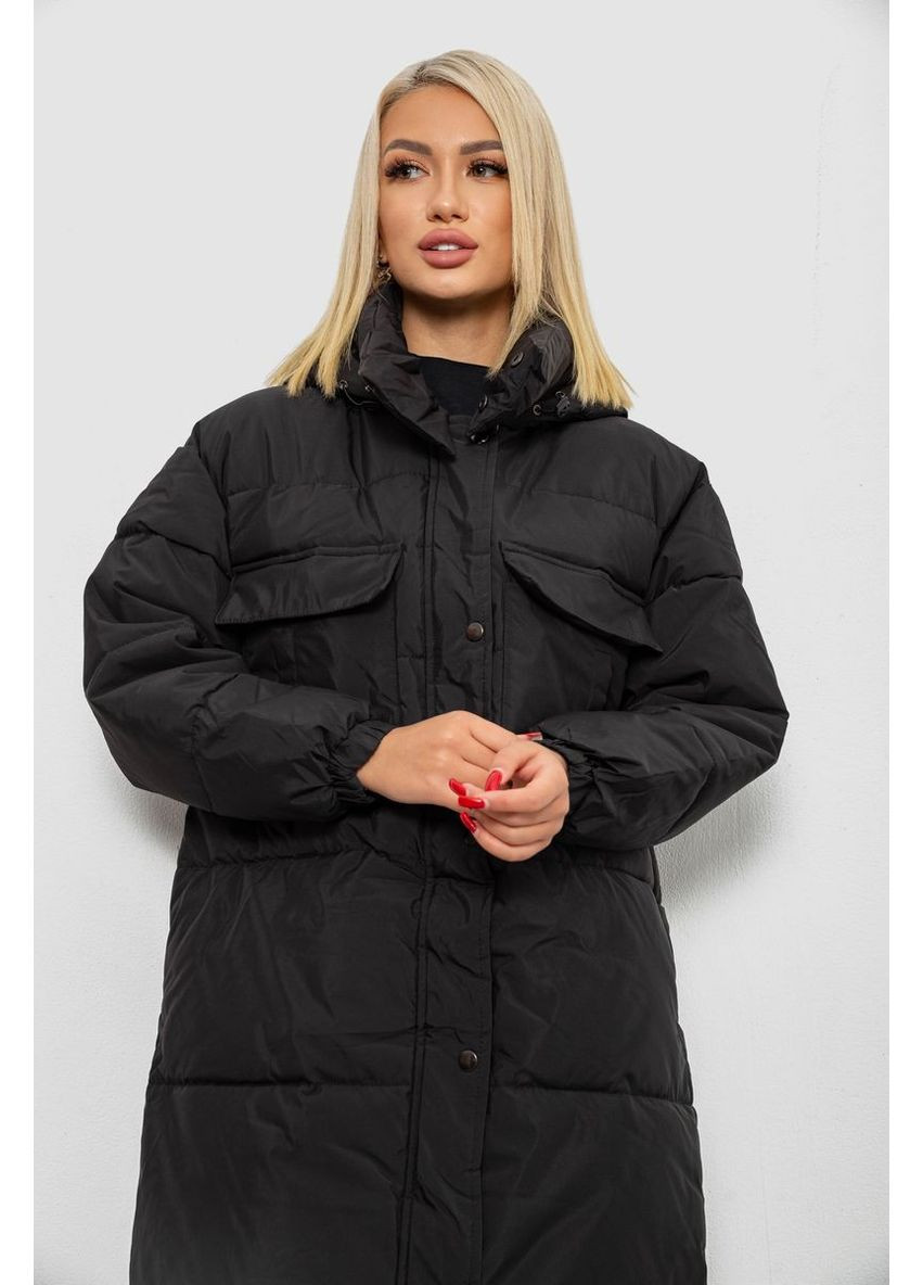 Черная куртка женская зимняя,, 244ra18 Ager