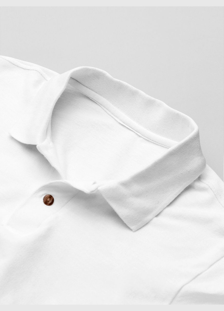 Белая футболка-мужская футболка-поло для мужчин Mishe однотонная