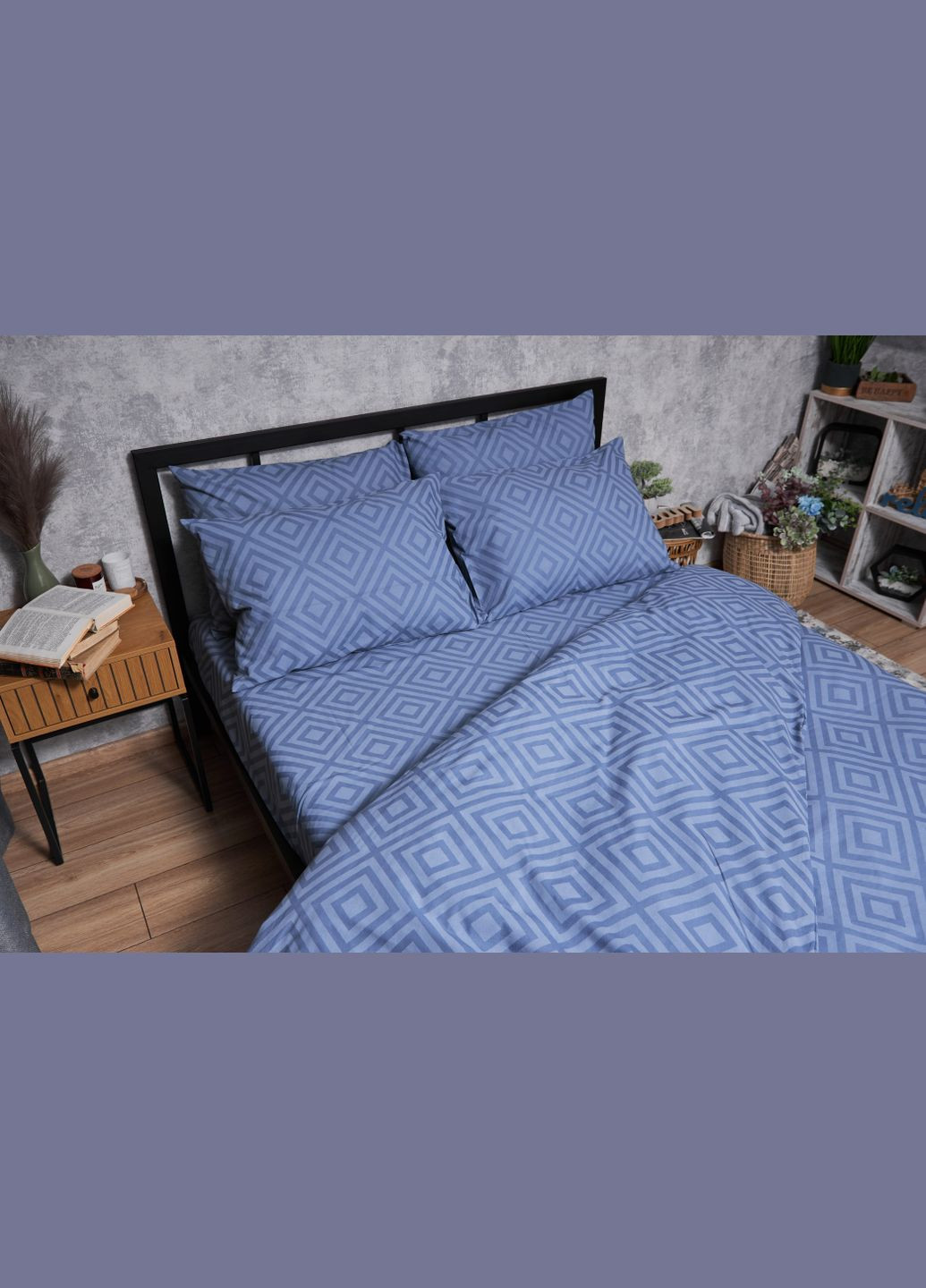 Комплект постільної білизни Бязь Gold Люкс «» Сімейні 143х210х2 наволочки 2х40х60 (MS-820004645) Moon&Star Crystal (293147923)