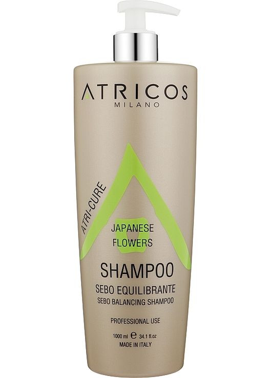 Себорегулирующий шампунь "Японские цветы" Sebo Balanscing Shampoo 300ml (1168662-185691) Atricos (368656949)