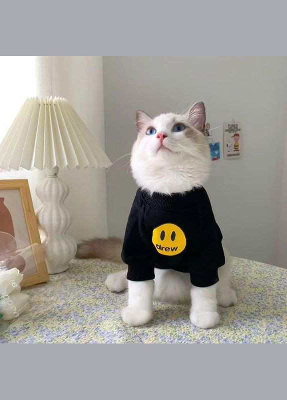 Светр для котів Pet Style "Smile" Чорний 2XL No Brand - (323234637)