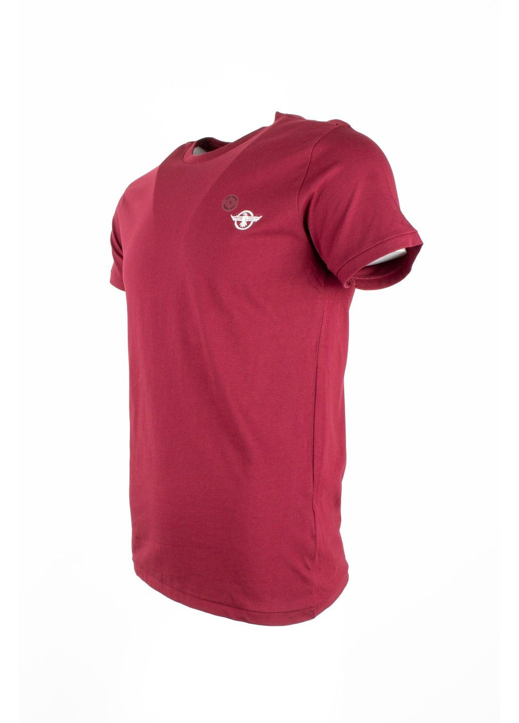 Бордовая футболка мужская top look бордовая 070821-001537 No Brand