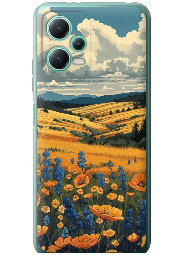 Силиконовый чехол 'Украинское поле' для Endorphone Xiaomi Redmi Note 12 5G (288578629)