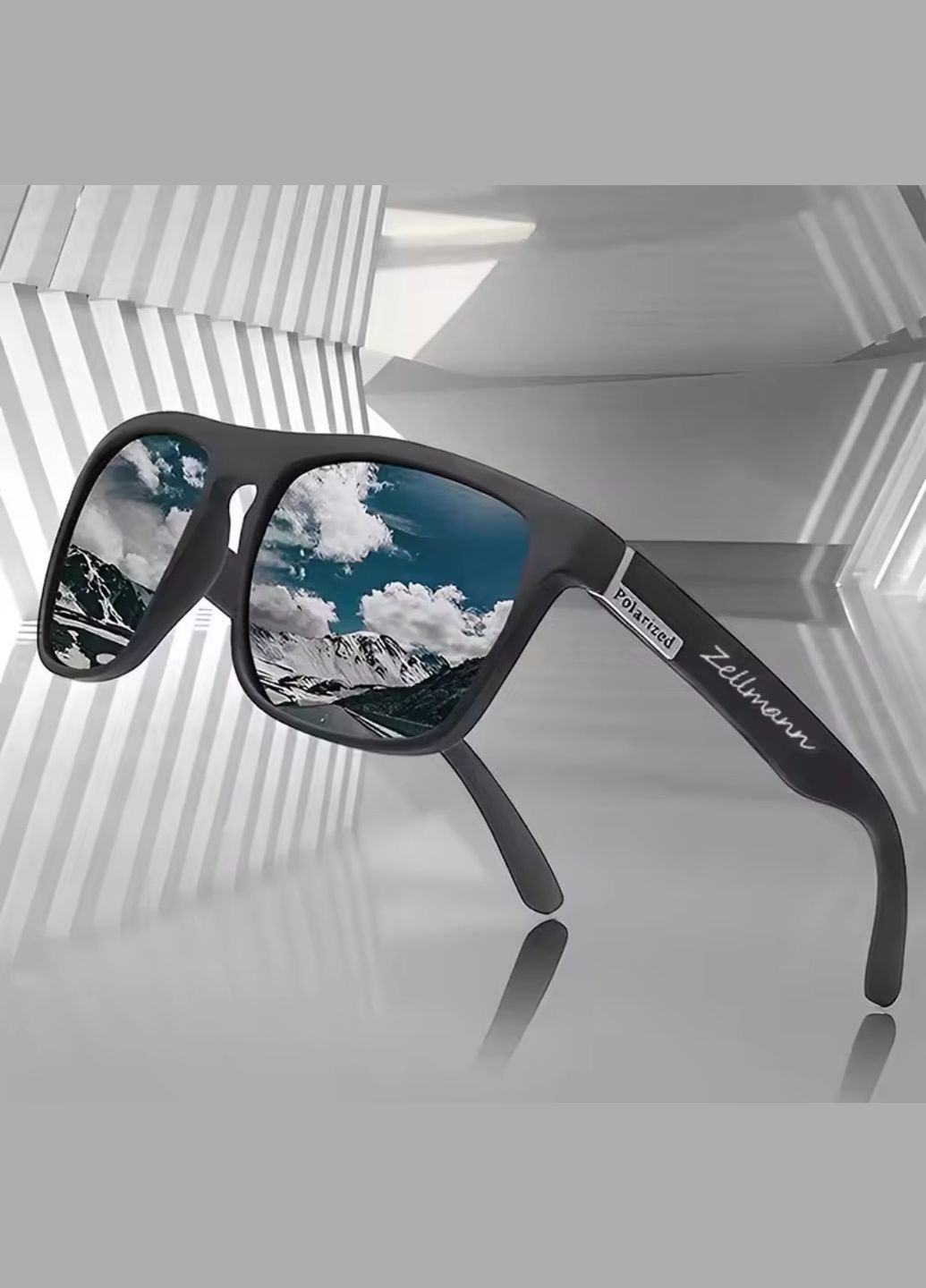 Сонцезахисні окуляри Black Grey Zellmann Polarized sun glasses 510192 No Brand (325699338)