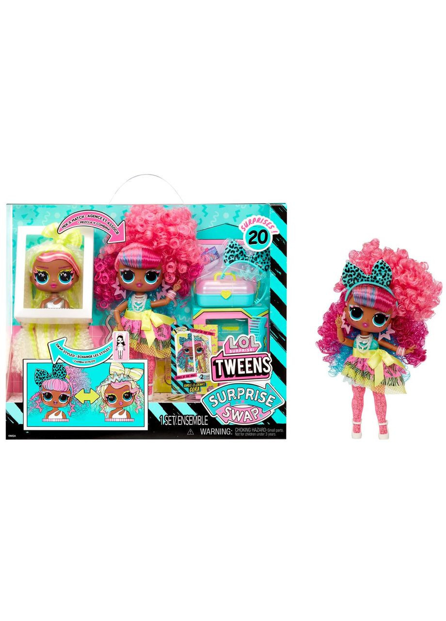 Ігровий набір із лялькою L.O.L. Surprise! Tweens Surprise Swap Curls2-Crimps Cora Крімпс Кора MGA Entertainment (290907838)