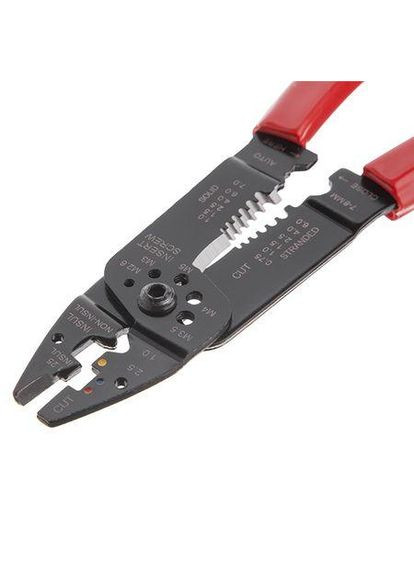 Кліщі для обтиску контактів та зняття ізоляції 0.5-6.0мм (HT-7056) Intertool (370431467)