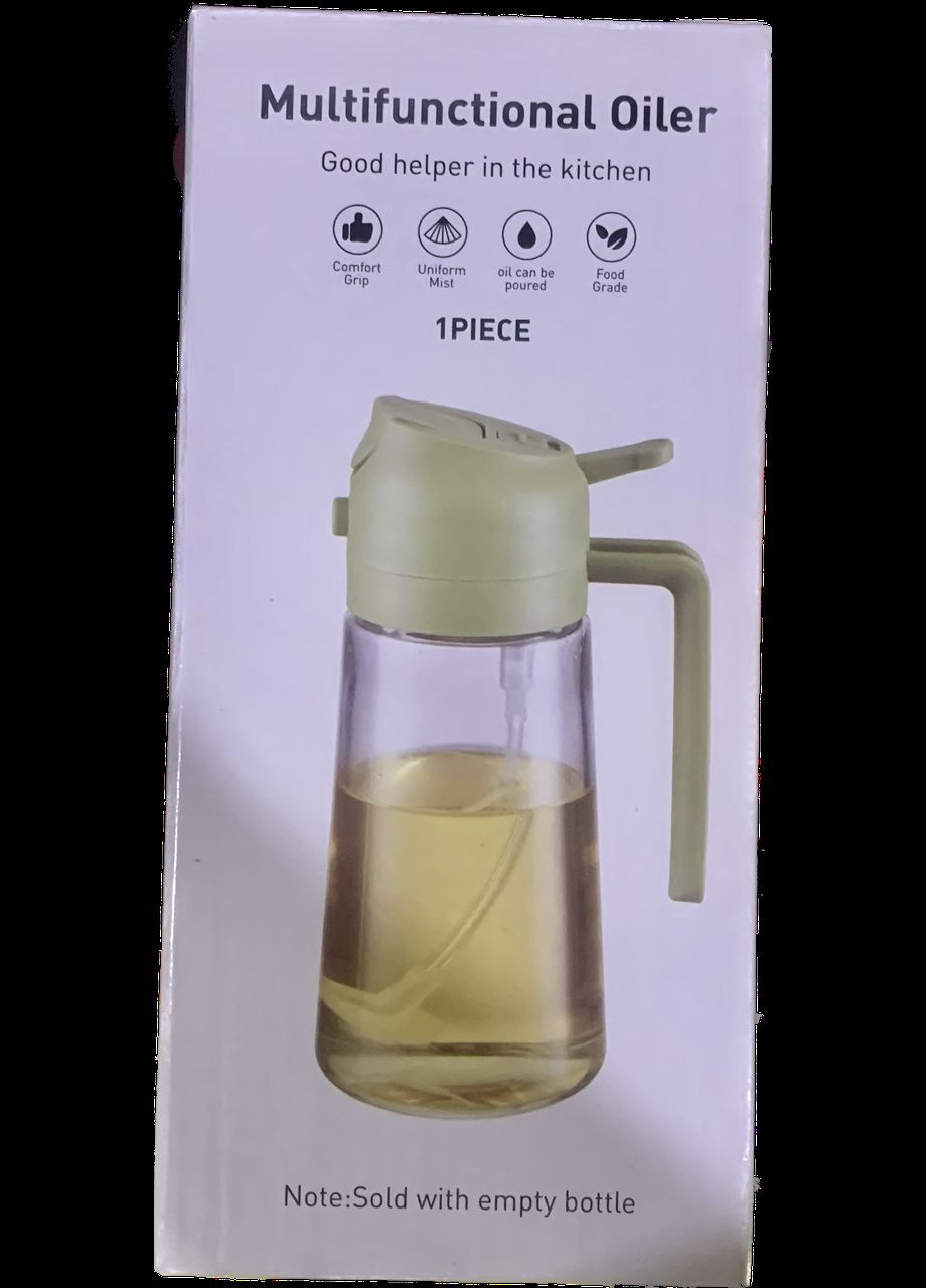 Розпилювач олії 470 мл 2 в 1 прозорий товстий герметичний великої ємності ергономічна ручка дозатор No Brand (315632822)