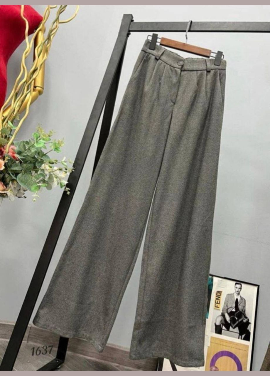 Женские брюки палаццо цвет серый р.48 448918 New Trend (282426965)