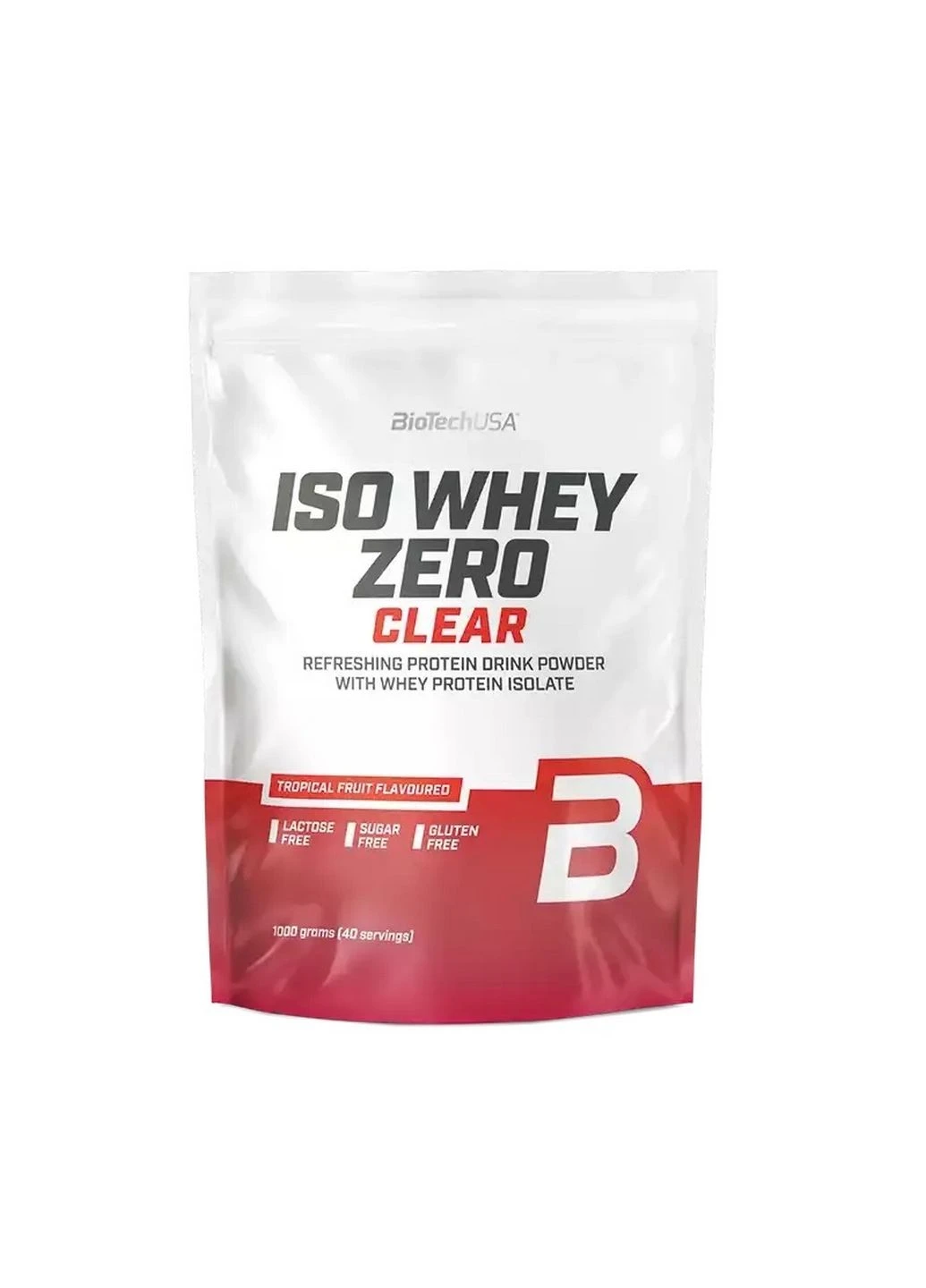 Протеїн Iso Whey Zero Clear, 1 кг Тропічні фрукти Biotech (293342474)