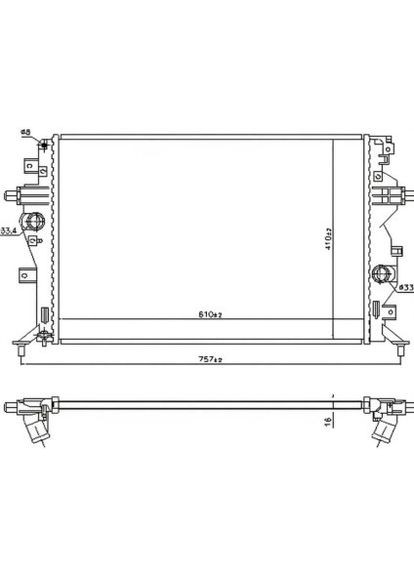 Радиатор охлаждения Nissens (366736315)