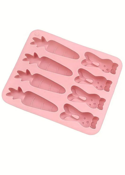 Силіконова форма зайчик з морквою для випікання желе цукерок мила свічок SAM-6582 No Brand (342118699)