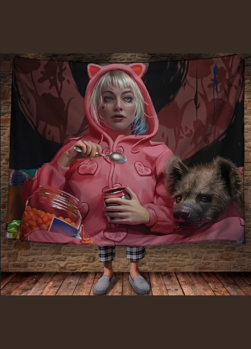 Плед с 3D-принтом Харли Квинн Перша Креативна мануфактура PERFECTUS Плед (301869435)