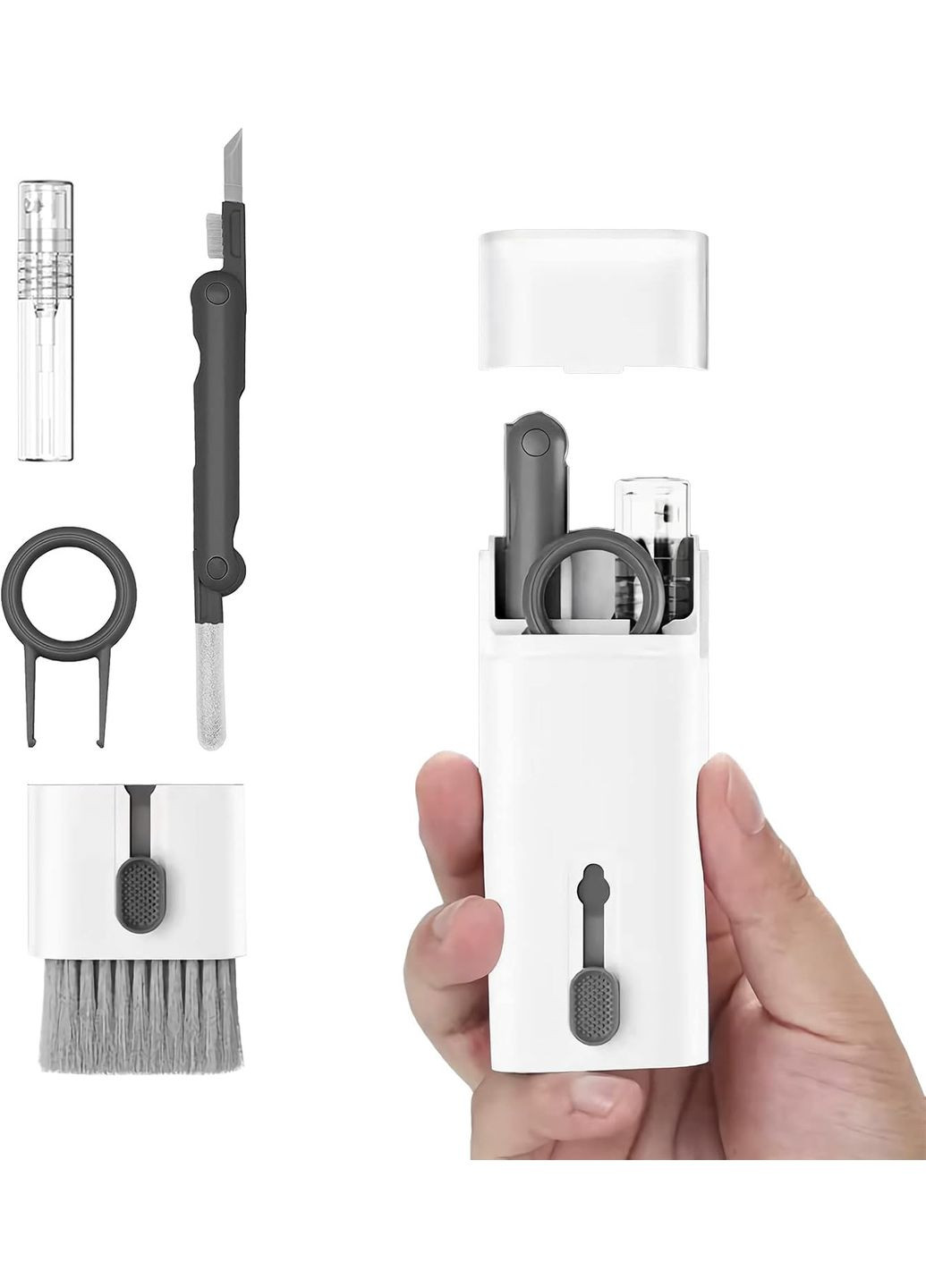 Універсальний набір для чищення гаджетів 7 в 1 для телефону, клавіатури, навушників, 1493243 No Brand (349824168)