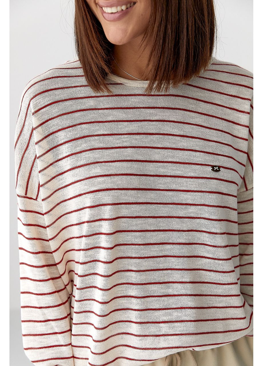 Легкий в'язаний джемпер у смужку Lurex (360977025)