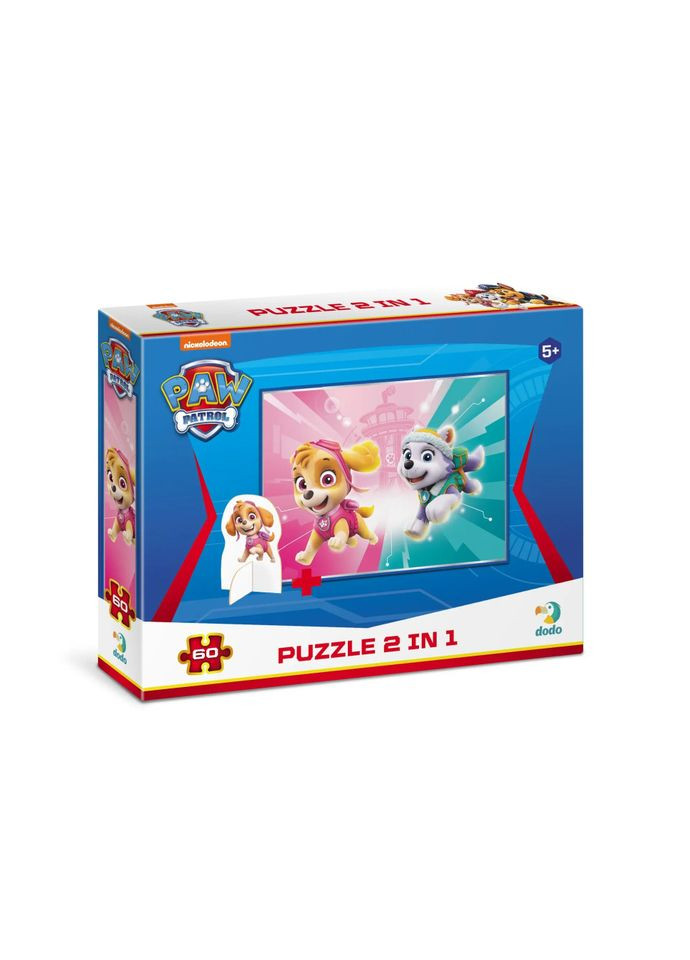 Дитячі Пазли Paw Patrol "Подружки" DoDo 200166 60 елементів, з фігуркою DoDo Toys (336335508)