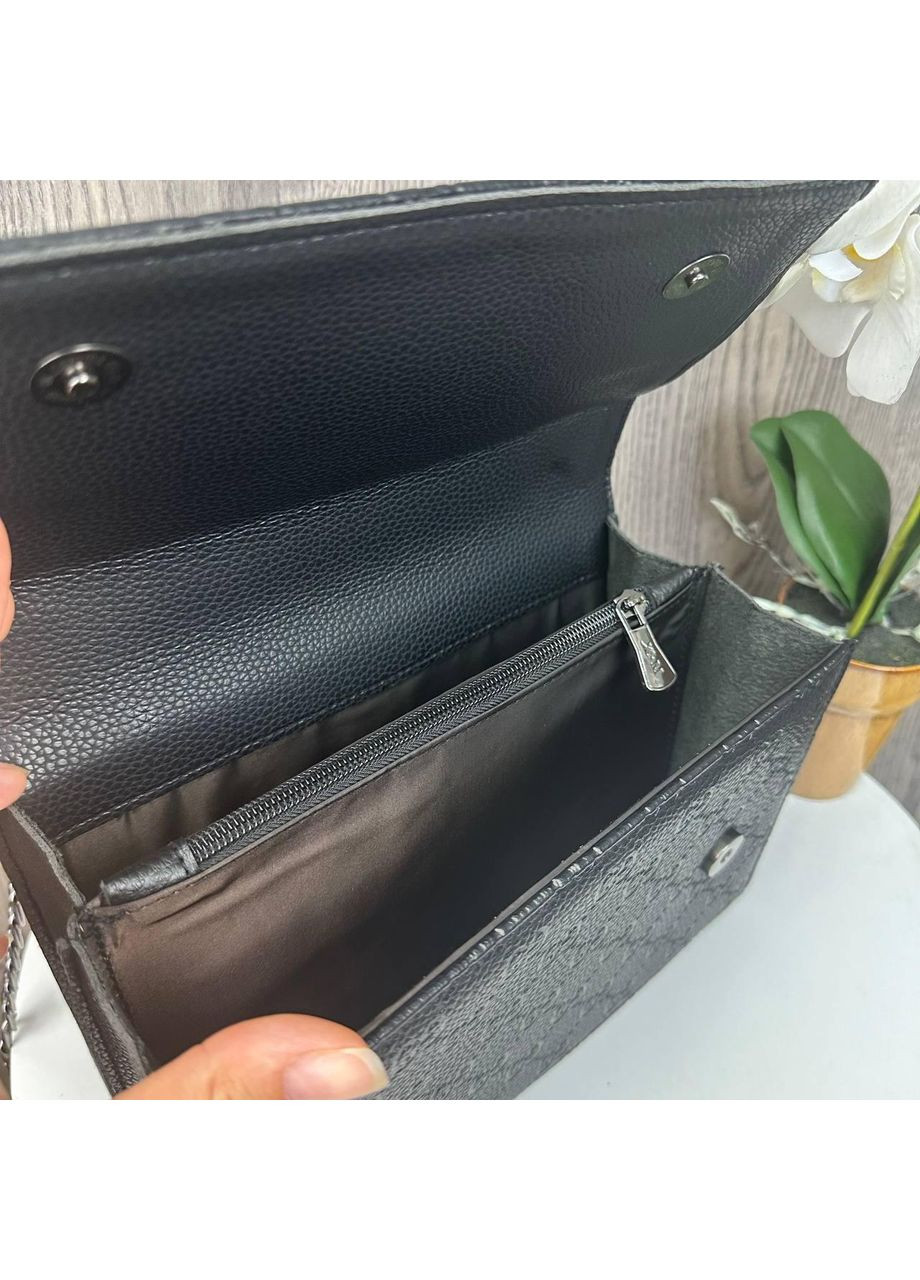 Жіноча міні сумочка клатч чорна екошкіра ProDobro (363260146)