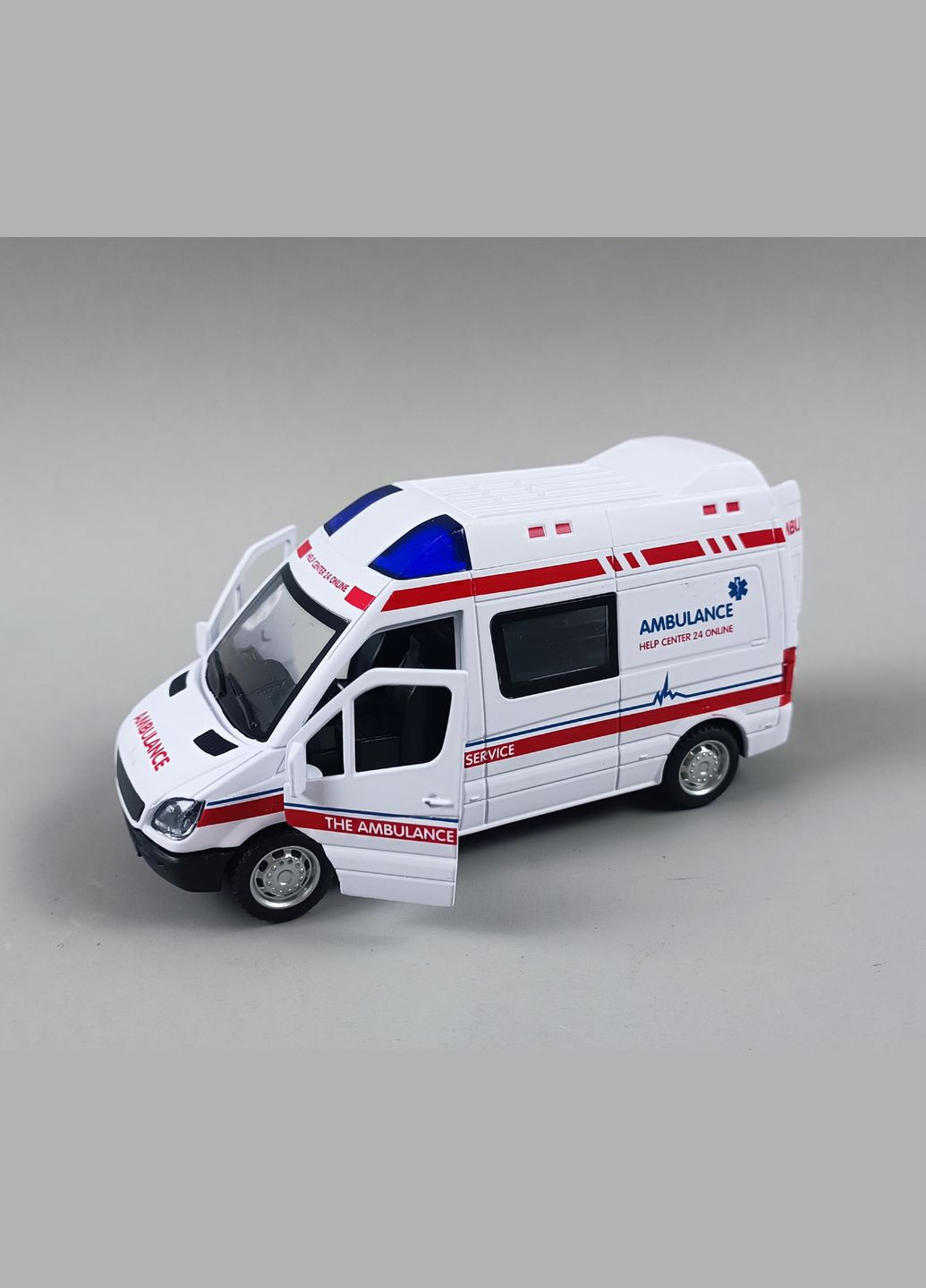 Машинка металопластикова Швидка допомога "Ambulance" музична 14 см CLM-61K Limo Toy (365751211)